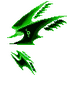 New Darkgreen Fairy Wing